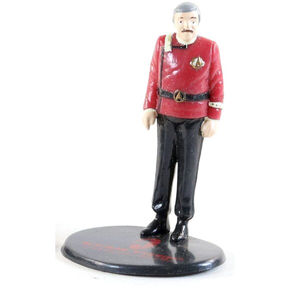 Star Trek Lot Of 4 3" PVC Figures Crusher Troi Scotty B'Etor Next Generation - Picture 6 of 10